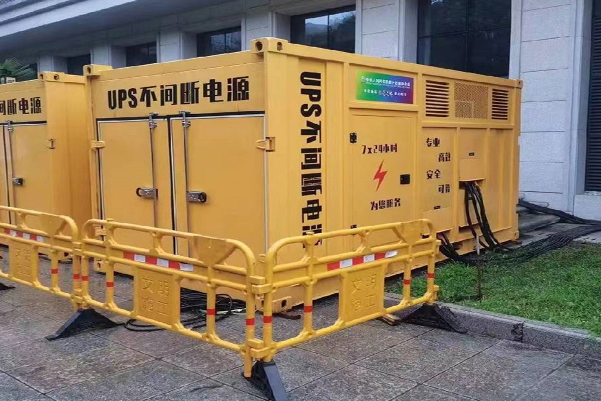 民权发电机租赁施工现场